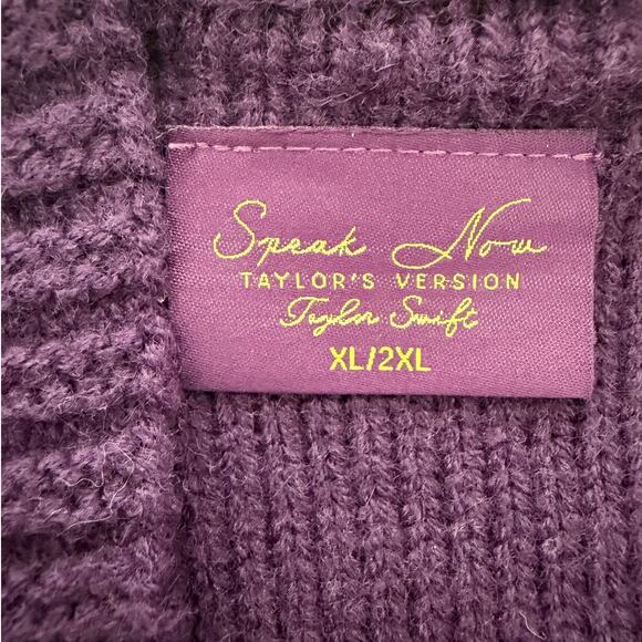Taylor Swift | authentic Speak Now (TV) purple cardigan knit sweater | XL/2XL - Picture 6 of 11